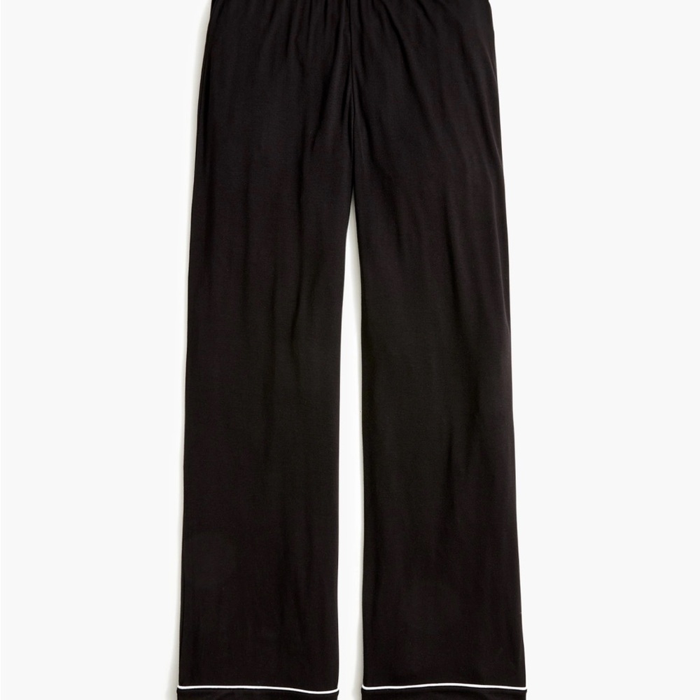 J. Crew Black Lounge Pants with White Accents